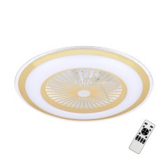 Lampa sufitowa z wentylatorem - Lampowentylator LED 48W z pilotem ZEPHYR ML1517 Milagro