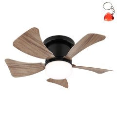 Wentylator sufitowy z oprawą LED 9W HINES 03609H Globo