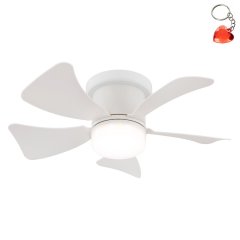 Wentylator sufitowy z oprawą LED 9W HINES 03609W Globo