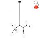 Żyrandol FERRAL PND-75075-8-BK-WG Italux