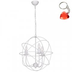 Żyrandol mały biały GLOBE 5131 Luminex