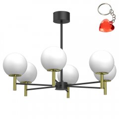 Żyrandol pięcioramienny kule AWINION 1654 Luminex