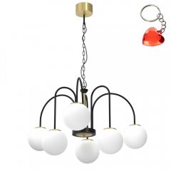 Żyrandol sześcioramienny kule CAMBRIDGE 3200 Luminex