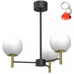 Żyrandol trójramienny kule AWINION 1653 Luminex