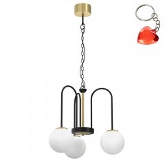 Żyrandol trójramienny kule CAMBRIDGE 3199 Luminex