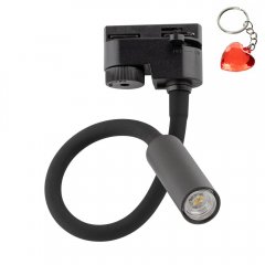 Lampa reflektor spot szynowy 1F TRACER BLACK 4957 TK Lighting