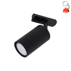 Lampa reflektor spot szynowy jednofazowy ryflowany TRACER TUNE BLACK 1 16143 TK Lighting