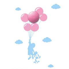 Lampa ścienna dziecięca LED 0,6W BALLOONS ML142 Milagro