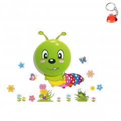 Lampa ścienna dziecięca LED 0,6W WORM ML061 Milagro