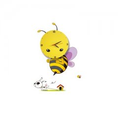 Lampa ścienna dziecięca zegar LED 0,6W BEE ML145 Milagro