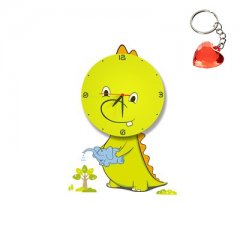 Lampa ścienna dziecięca zegar LED 0,6W DRAGON ML146 Milagro