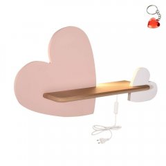 Lampa ścienna półeczka LED 5W HEART KIDS 21-84552 Candellux