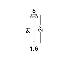Oprawa sufitowa wpuszczana LED 4W ARANI LE44701 Luces Exclusivas