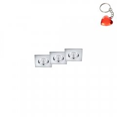 Zestaw 3 opraw wpuszczanych oczek hermetycznych LED ZAGROS 650610306 Trio