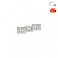 Zestaw 3 opraw wpuszczanych oczek hermetycznych LED ZAGROS 650610307 Trio