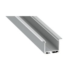 Profil aluminiowy srebrny typ "K" 2m + klosz mleczny EKPR7559 Eko-light