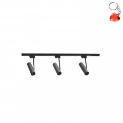 Szynoprzewód czarny 1m z trzema reflektorami 1-fazowy 3556 Zuma Line