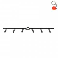 Szynoprzewód czarny 2m zestaw 6 reflektorów 1-fazowy 3021 Zuma Line