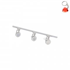 Zestaw biały prosty 1m szynoprzewód z reflektorami 1-fazowy 3561 Zuma Line