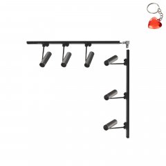 Zestaw L 1x1m czarny z reflektorami 1-fazowy 3569 Zuma Line