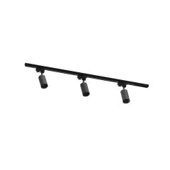 Zestaw prosty 1m szynoprzewód z reflektorami czarny 1-fazowy 3551 Zuma Line