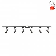 Zestaw prosty czarny szynoprzewód 2m z reflektorami 1-fazowy 3026 Zuma Line