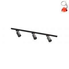 Zestaw szynoprzewód prosty 1m z reflektorami czarny 1-fazowy 3554 Zuma Line