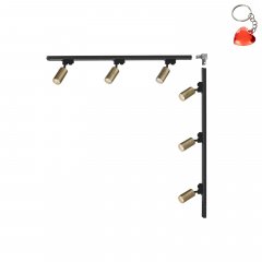 Zestaw szynoprzewodów L 1x1m złote reflektory 1-fazowy 3563 Zuma Line