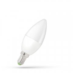 Żarówka LED Świecowa 6W E14 WW WOJ + 13026 Spectrum