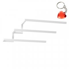 Biały wieszak łazienkowy kaskadowy ścienny na 3 ręczniki BATHROOM ORGANIZATION 9877 Luminex