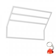 Biały wieszak łazienkowy na wysięgniku na 3 ręczniki BATHROOM ORGANIZATION 9879 Luminex