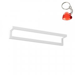 Biały wieszak łazienkowy podłużny ścienny na ręcznik BATHROOM ORGANIZATION 9869 Luminex