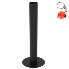 Czarna metalowa popielniczka stojąca SMOKERS 9891 Luminex