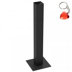 Czarna metalowa popielniczka stojąca SMOKERS 9892 Luminex