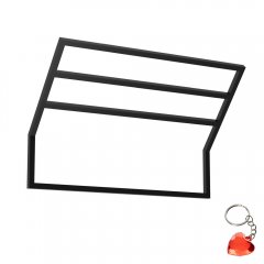 Czarny wieszak łazienkowy na wysięgniku na 3 ręczniki BATHROOM ORGANIZATION 9878 Luminex