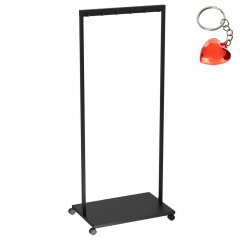 Czarny wieszak stojący łazienkowy na 6 ręczników BATHROOM ORGANIZATION 9905 Luminex