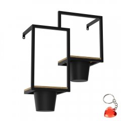 Podwójny kwietnik ścienny FLOWER WALL RACK 8092 Luminex