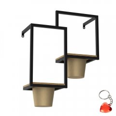 Podwójny kwietnik ścienny FLOWER WALL RACK 8095 Luminex