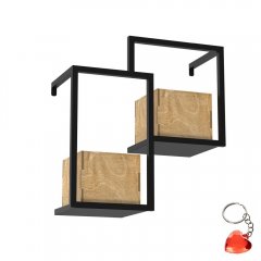 Podwójny kwietnik ścienny FLOWER WALL RACK 8107 Luminex