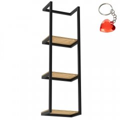 Półka czarna 3-poziomowa łazienkowa BATHROOM ORGANIZATION 9030 Luminex