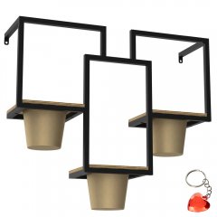 Potrójny kwietnik ścienny FLOWER WALL RACK 8096 Luminex