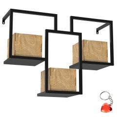 Potrójny kwietnik ścienny FLOWER WALL RACK 8108 Luminex