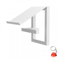 Uchwyt ścienny biały na rolke papieru toaletowego BATHROOM ORGANIZATION 9888 Luminex