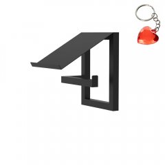 Uchwyt ścienny czarny na rolke papieru toaletowego BATHROOM ORGANIZATION 9887 Luminex