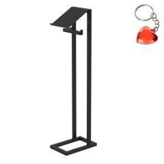 Uchwyt stojący czarny na rolke papieru toaletowego BATHROOM ORGANIZATION 9885 Luminex