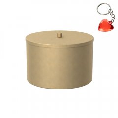 Złoty metalowy pojemnik do przechowywania STORAGE BOX 8090 Luminex