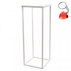 Kwietnik metalowy biały 1-poziomowy 68cm FLOPLAT 60965 ilove.lighting