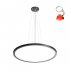 Lampa wisząca LED 36W MANITO PND-72843-480R-36W-BL Italux
