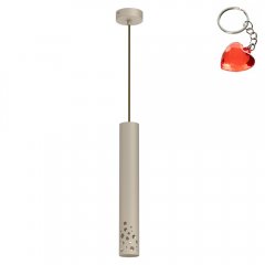 Beżowa lampa wisząca tuba TIBIA BUBLE 5736 Luminex