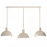 Beżowa metalowa lampa wisząca 3-punktowa nad stół HANDA 4309 Luminex